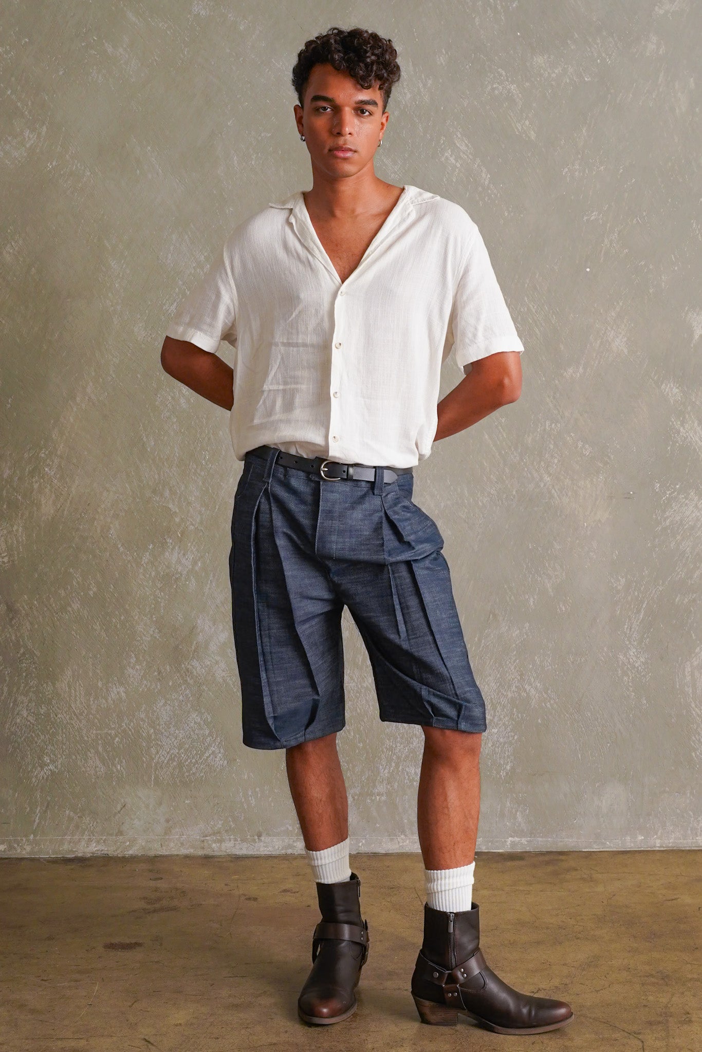 Low Waist Denim Shorts